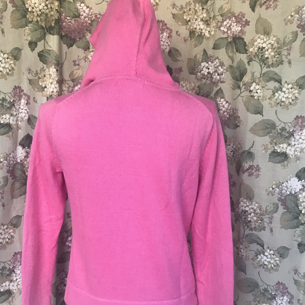 Pink Petite Cardigan Hoodie - Picture 2 of 6